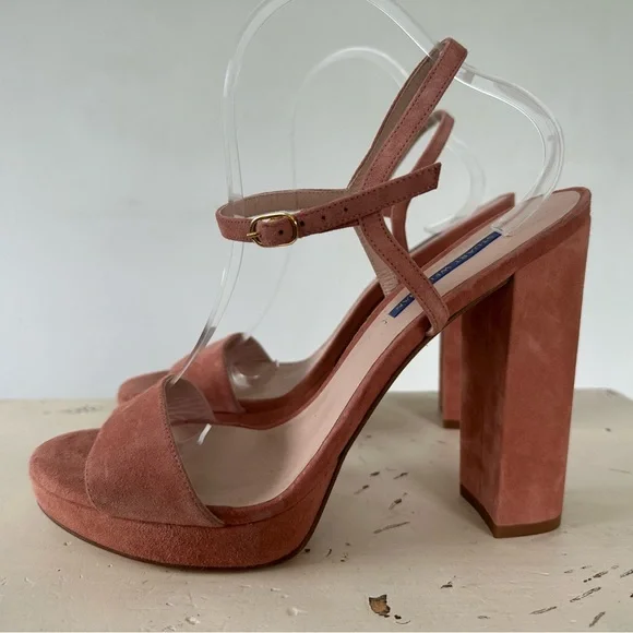 Stuart Weitzman Sunray Dersue (desert rose beige) Platforms Women's Size 11 M